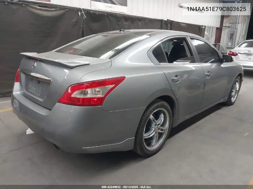 2009 Nissan Maxima 3.5 Sv VIN: 1N4AA51E79C803625 Lot: 42249632