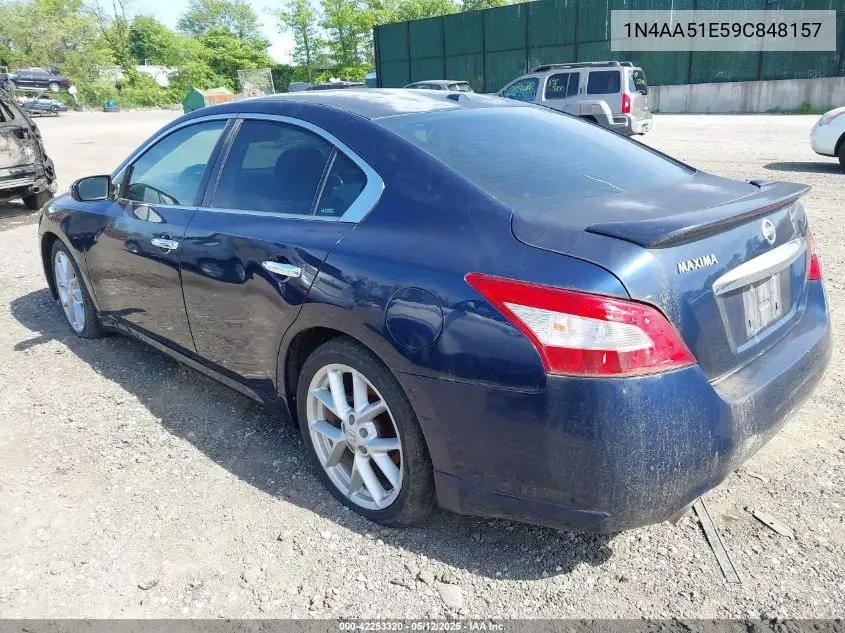 2009 Nissan Maxima 3.5 Sv VIN: 1N4AA51E59C848157 Lot: 42253320