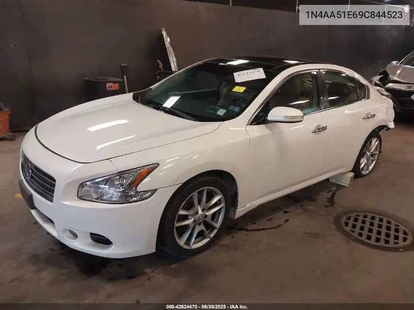 2009 Nissan Maxima 3.5 Sv W/Premium Pkg VIN: 1N4AA51E69C844523 Lot: 42624470