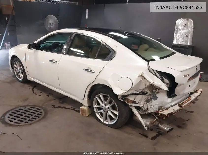 2009 Nissan Maxima 3.5 Sv W/Premium Pkg VIN: 1N4AA51E69C844523 Lot: 42624470