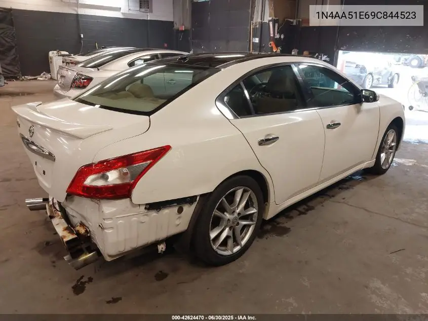 2009 Nissan Maxima 3.5 Sv W/Premium Pkg VIN: 1N4AA51E69C844523 Lot: 42624470
