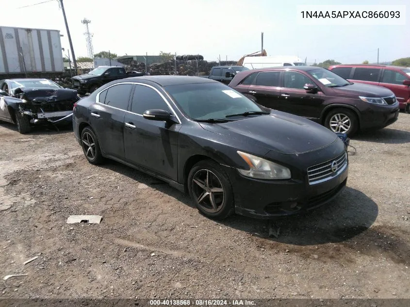 2010 Nissan Maxima 3.5 Sv VIN: 1N4AA5APXAC866093 Lot: 40138568
