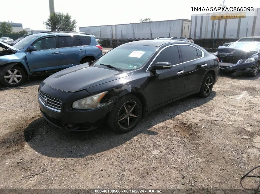 2010 Nissan Maxima 3.5 Sv VIN: 1N4AA5APXAC866093 Lot: 40138568