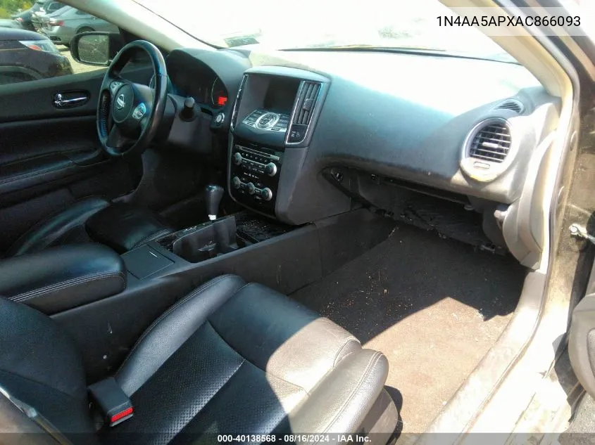 2010 Nissan Maxima 3.5 Sv VIN: 1N4AA5APXAC866093 Lot: 40138568