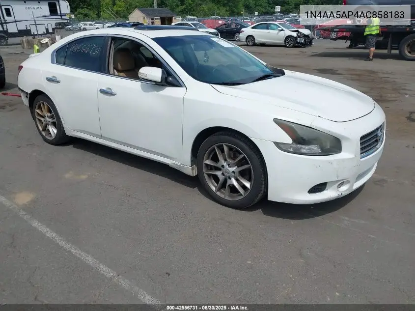 2010 Nissan Maxima 3.5 Sv VIN: 1N4AA5AP4AC858183 Lot: 42556731