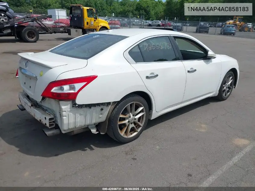 2010 Nissan Maxima 3.5 Sv VIN: 1N4AA5AP4AC858183 Lot: 42556731