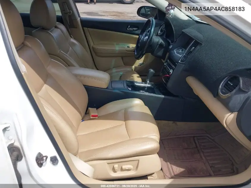 2010 Nissan Maxima 3.5 Sv VIN: 1N4AA5AP4AC858183 Lot: 42556731