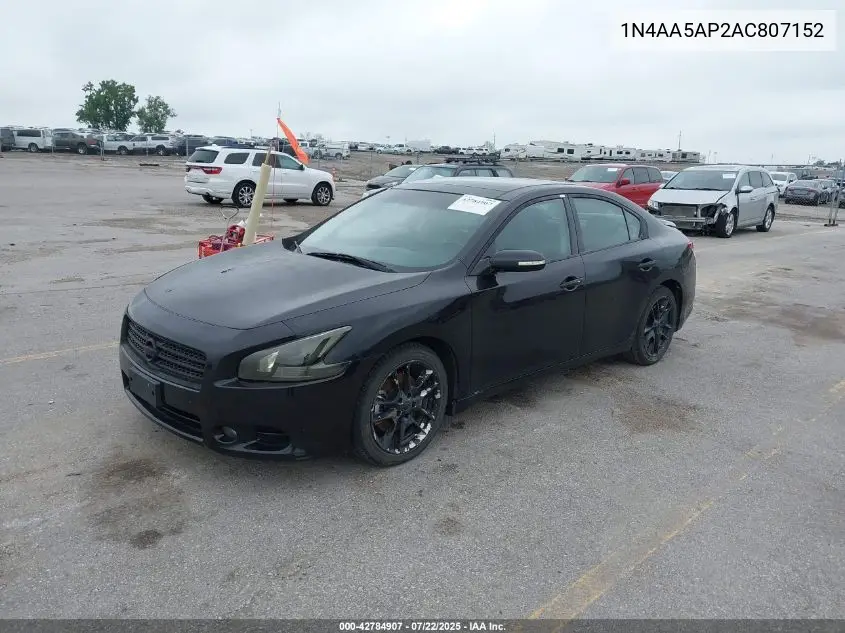 2010 Nissan Maxima 3.5 Sv VIN: 1N4AA5AP2AC807152 Lot: 42784907