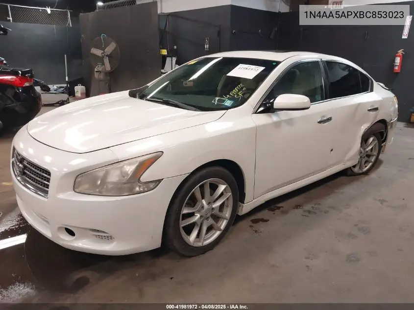 2011 Nissan Maxima 3.5 S VIN: 1N4AA5APXBC853023 Lot: 41981972