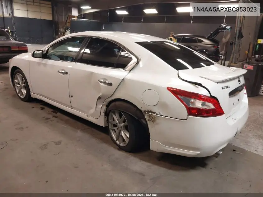 2011 Nissan Maxima 3.5 S VIN: 1N4AA5APXBC853023 Lot: 41981972