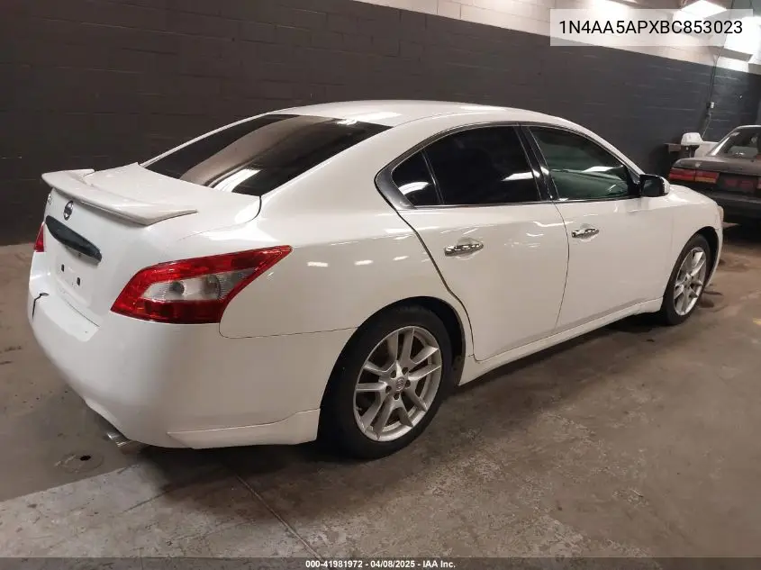 2011 Nissan Maxima 3.5 S VIN: 1N4AA5APXBC853023 Lot: 41981972