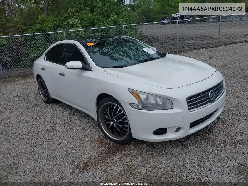 2011 Nissan Maxima 3.5 Sv VIN: 1N4AA5APXBC824072 Lot: 42132620