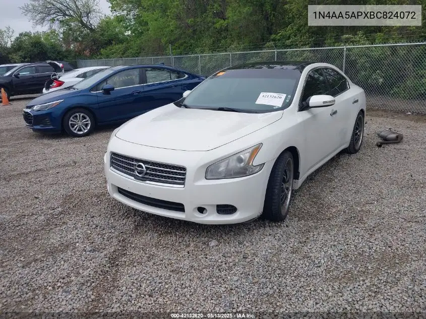 2011 Nissan Maxima 3.5 Sv VIN: 1N4AA5APXBC824072 Lot: 42132620