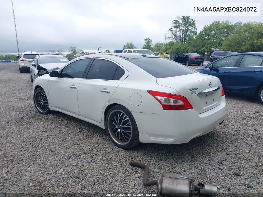 2011 Nissan Maxima 3.5 Sv VIN: 1N4AA5APXBC824072 Lot: 42132620