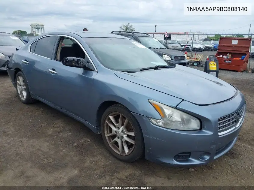 2011 Nissan Maxima 3.5 S VIN: 1N4AA5AP9BC808140 Lot: 42257514