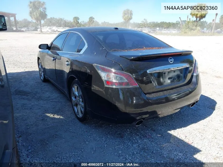 2012 Nissan Maxima 3.5 Sv VIN: 1N4AA5AP8CC823360 Lot: 40983072