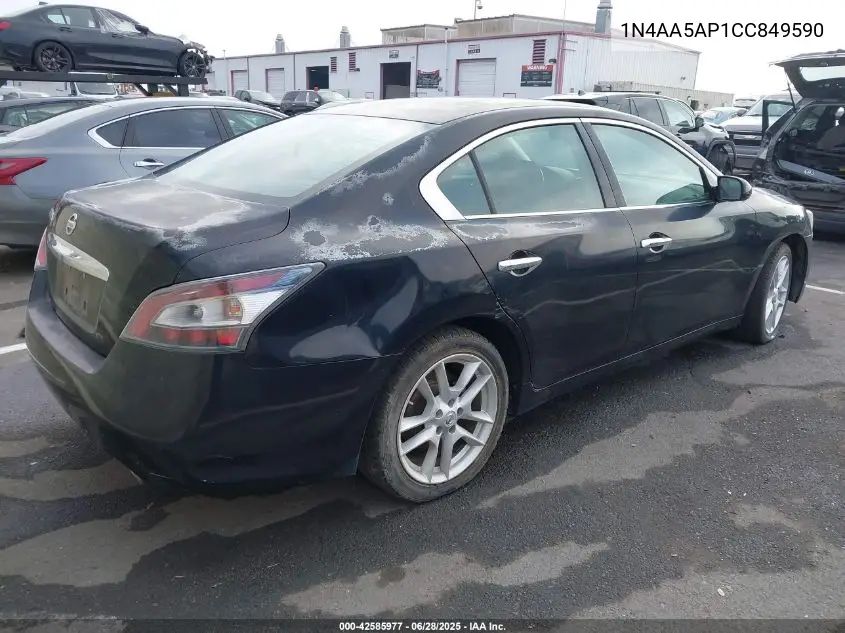 2012 Nissan Maxima 3.5 S VIN: 1N4AA5AP1CC849590 Lot: 42585977