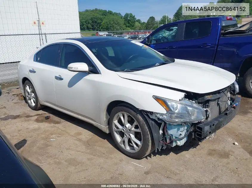 2012 Nissan Maxima 3.5 Sv VIN: 1N4AA5AP8CC864152 Lot: 42606562