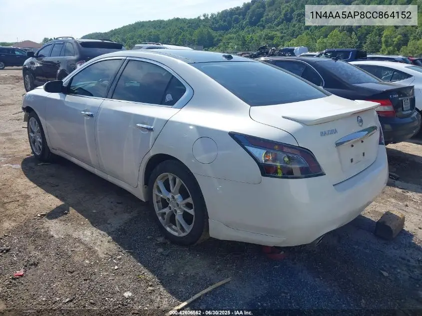 2012 Nissan Maxima 3.5 Sv VIN: 1N4AA5AP8CC864152 Lot: 42606562