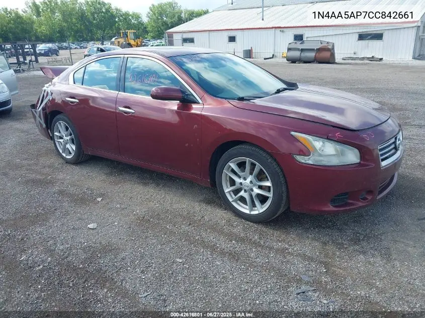 2012 Nissan Maxima 3.5 S VIN: 1N4AA5AP7CC842661 Lot: 42616801