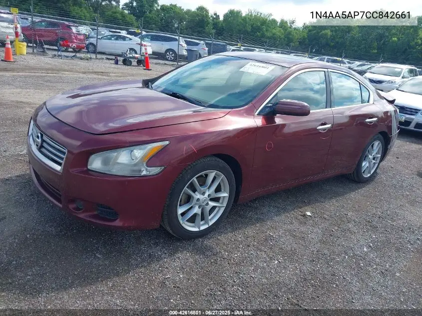 2012 Nissan Maxima 3.5 S VIN: 1N4AA5AP7CC842661 Lot: 42616801