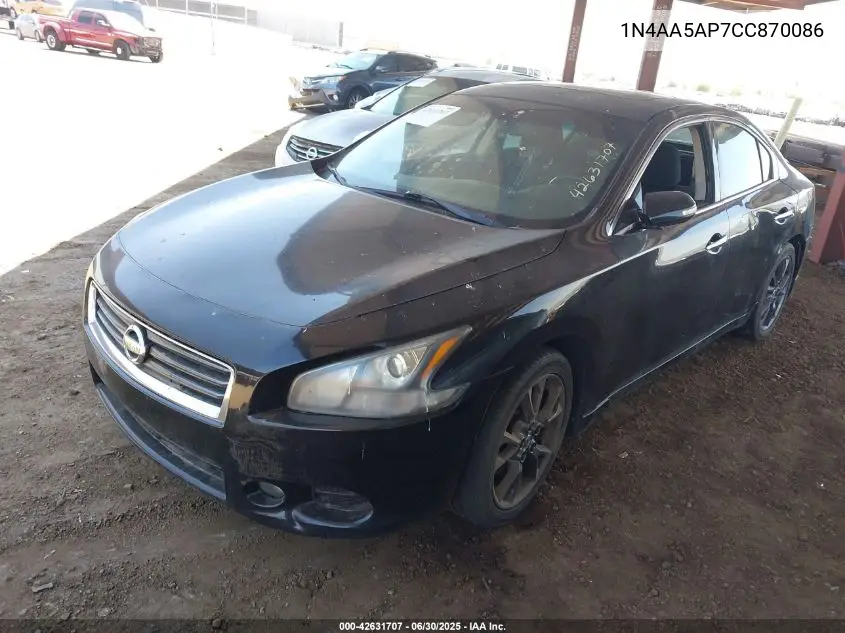 2012 Nissan Maxima 3.5 S VIN: 1N4AA5AP7CC870086 Lot: 42631707