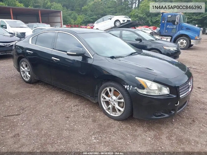 2012 Nissan Maxima 3.5 Sv VIN: 1N4AA5AP0CC846390 Lot: 42631952