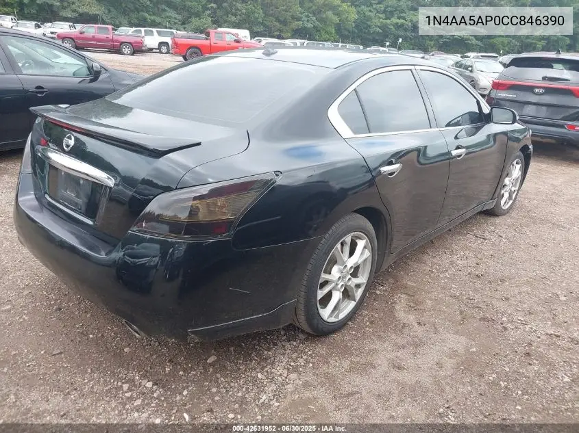 2012 Nissan Maxima 3.5 Sv VIN: 1N4AA5AP0CC846390 Lot: 42631952