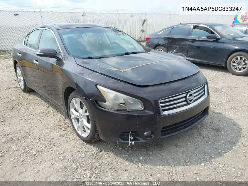 2013 Nissan Maxima S/Sv VIN: 1N4AA5AP5DC833247 Lot: 12330146