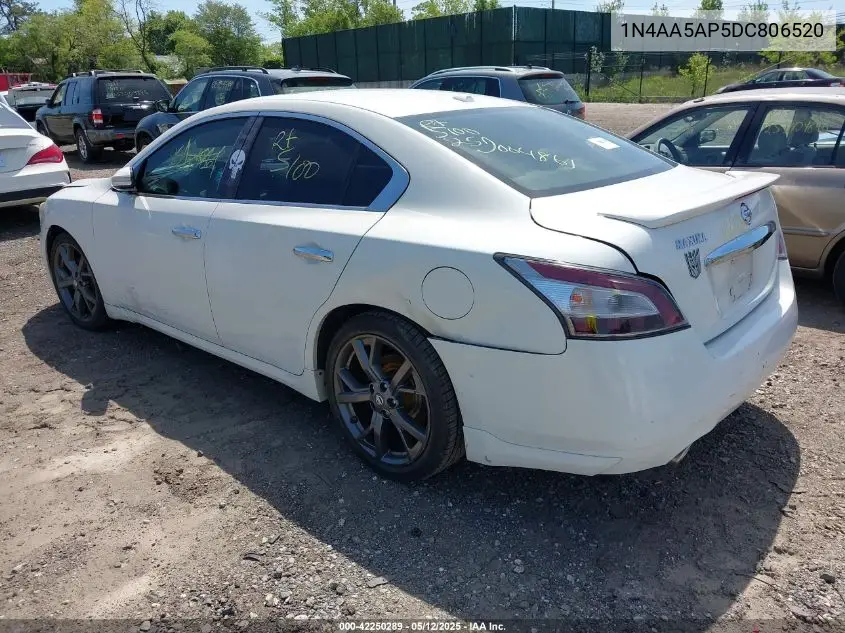 2013 Nissan Maxima 3.5 Sv VIN: 1N4AA5AP5DC806520 Lot: 42250289