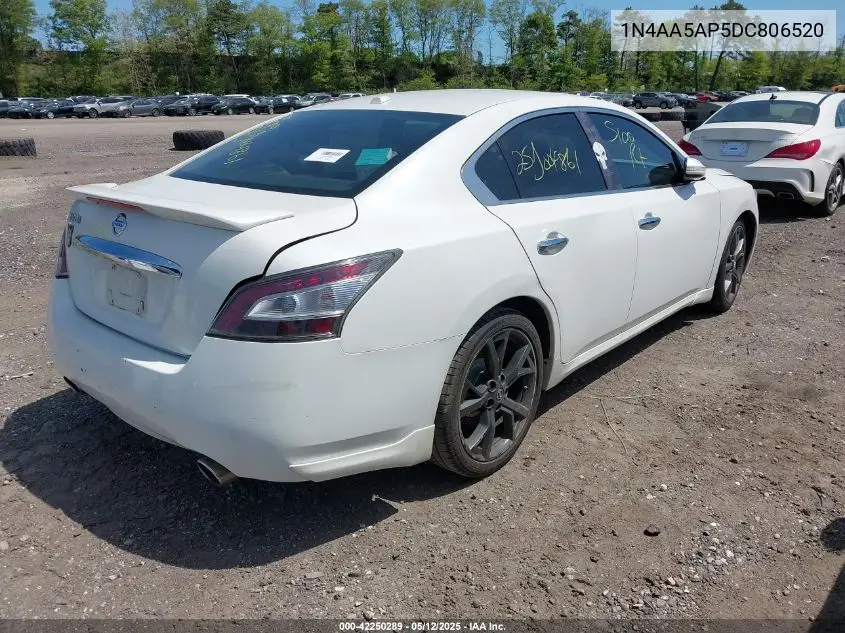 2013 Nissan Maxima 3.5 Sv VIN: 1N4AA5AP5DC806520 Lot: 42250289