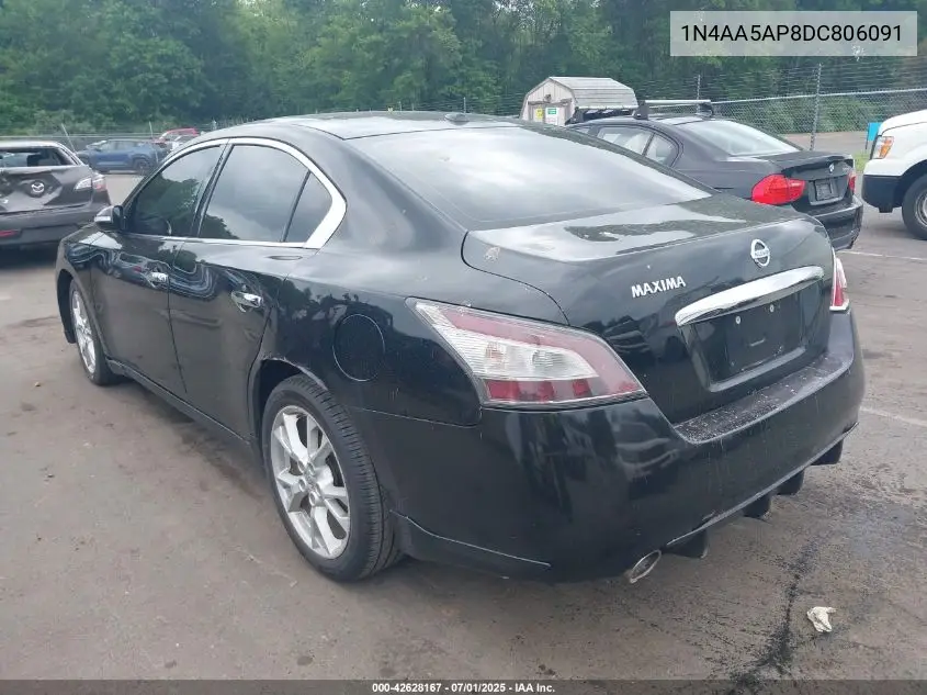 2013 Nissan Maxima 3.5 Sv VIN: 1N4AA5AP8DC806091 Lot: 42628167