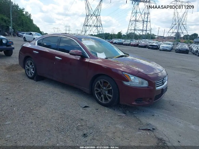 2013 Nissan Maxima 3.5 Sv VIN: 1N4AA5AP8DC811209 Lot: 42803509