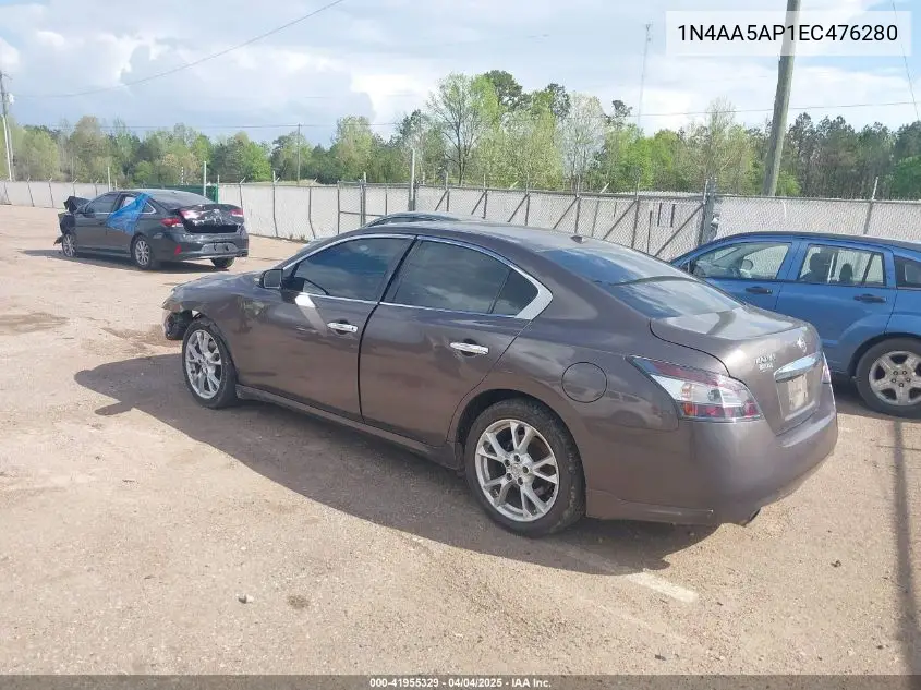 2014 Nissan Maxima 3.5 Sv VIN: 1N4AA5AP1EC476280 Lot: 41955329