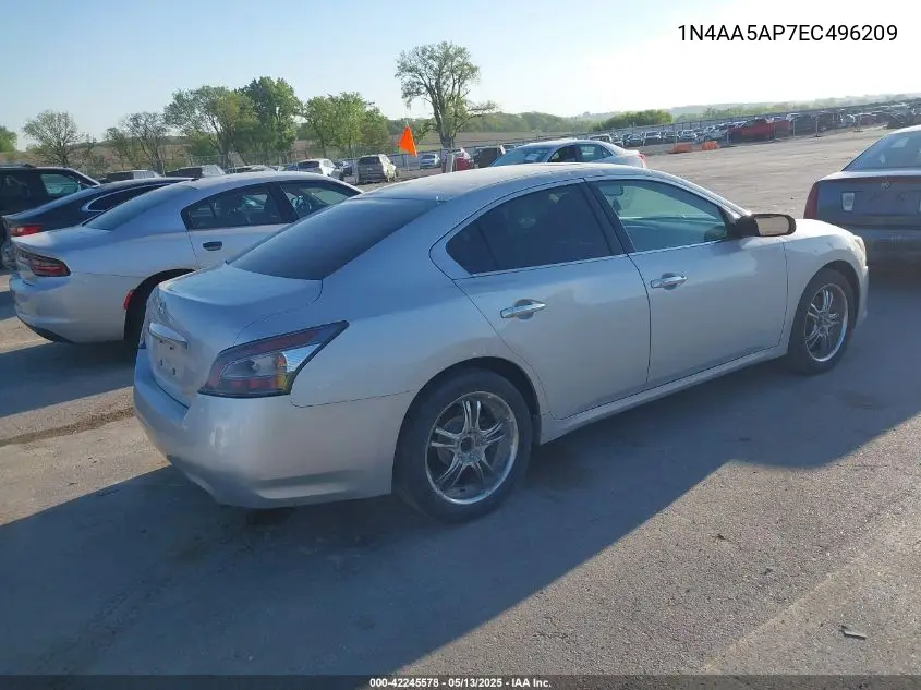 2014 Nissan Maxima 3.5 S VIN: 1N4AA5AP7EC496209 Lot: 42245578