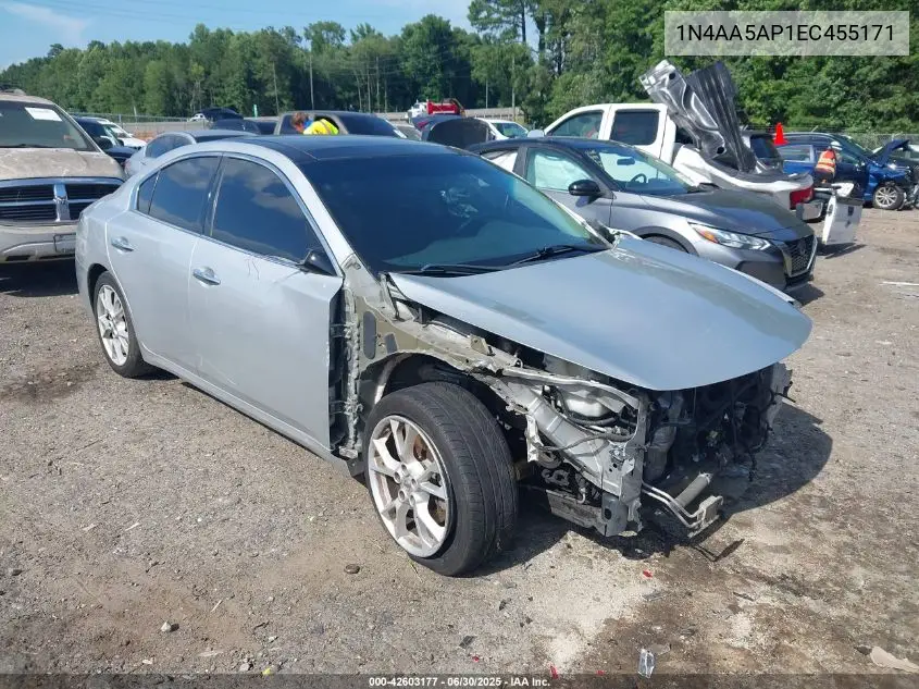 2014 Nissan Maxima 3.5 Sv VIN: 1N4AA5AP1EC455171 Lot: 42603177