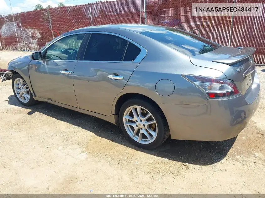 2014 Nissan Maxima 3.5 S/3.5 Sv VIN: 1N4AA5AP9EC484417 Lot: 42613013