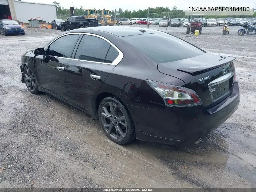 2014 Nissan Maxima 3.5 Sv VIN: 1N4AA5AP5EC484480 Lot: 42622170