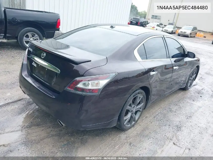 2014 Nissan Maxima 3.5 Sv VIN: 1N4AA5AP5EC484480 Lot: 42622170