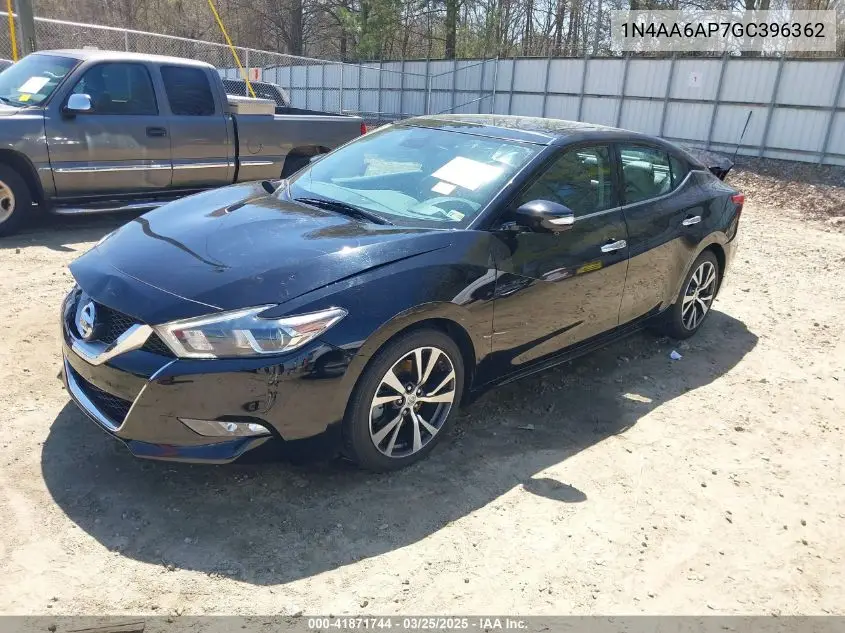 2016 Nissan Maxima 3.5 Platinum VIN: 1N4AA6AP7GC396362 Lot: 41871744