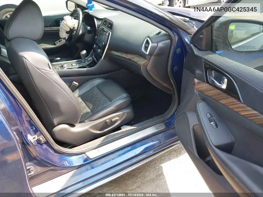 2016 Nissan Maxima 3.5 Platinum VIN: 1N4AA6AP0GC425345 Lot: 42735851