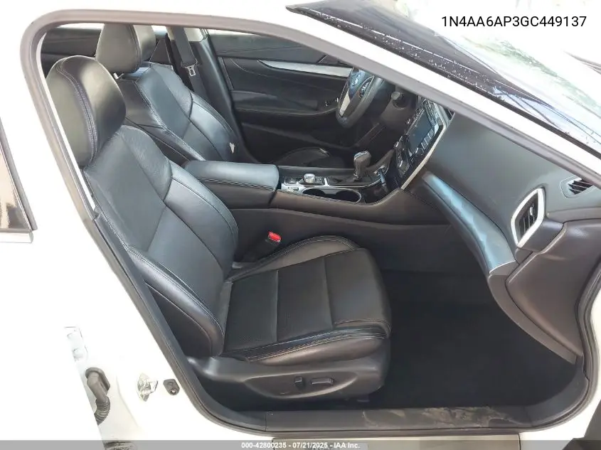 2016 Nissan Maxima 3.5 Sl VIN: 1N4AA6AP3GC449137 Lot: 42800235