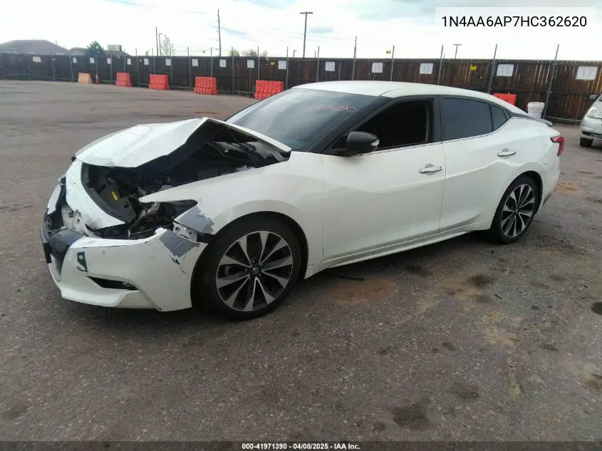 2017 Nissan Maxima 3.5 Sr VIN: 1N4AA6AP7HC362620 Lot: 41971390