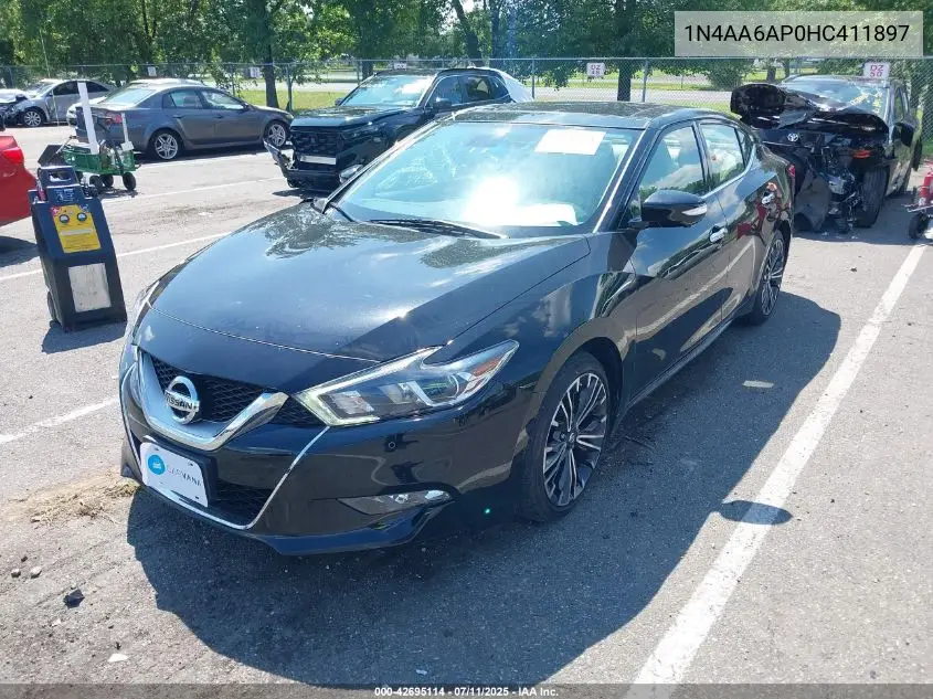 2017 Nissan Maxima 3.5 Platinum VIN: 1N4AA6AP0HC411897 Lot: 42695114