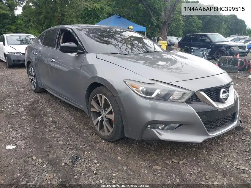 2017 Nissan Maxima 3.5 S VIN: 1N4AA6AP8HC399515 Lot: 42720978