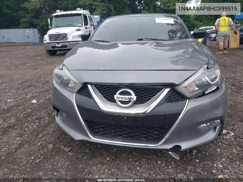 2017 Nissan Maxima 3.5 S VIN: 1N4AA6AP8HC399515 Lot: 42720978