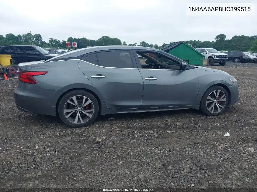 2017 Nissan Maxima 3.5 S VIN: 1N4AA6AP8HC399515 Lot: 42720978