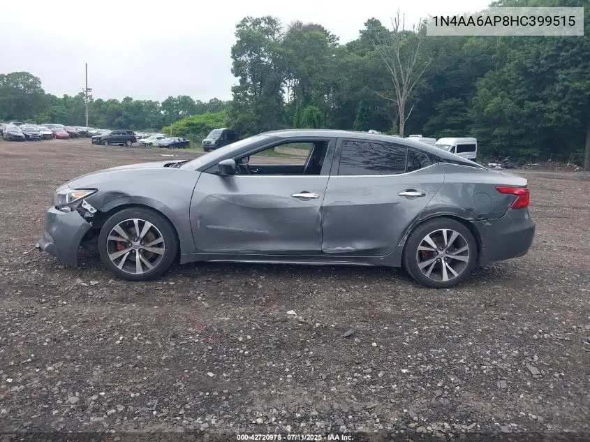 2017 Nissan Maxima 3.5 S VIN: 1N4AA6AP8HC399515 Lot: 42720978