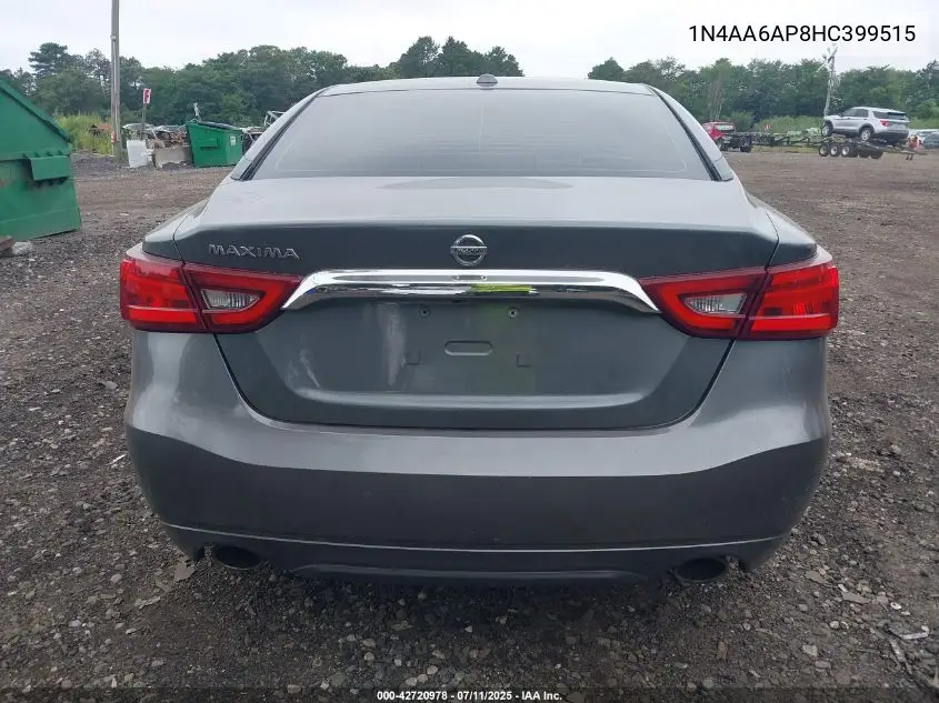 2017 Nissan Maxima 3.5 S VIN: 1N4AA6AP8HC399515 Lot: 42720978