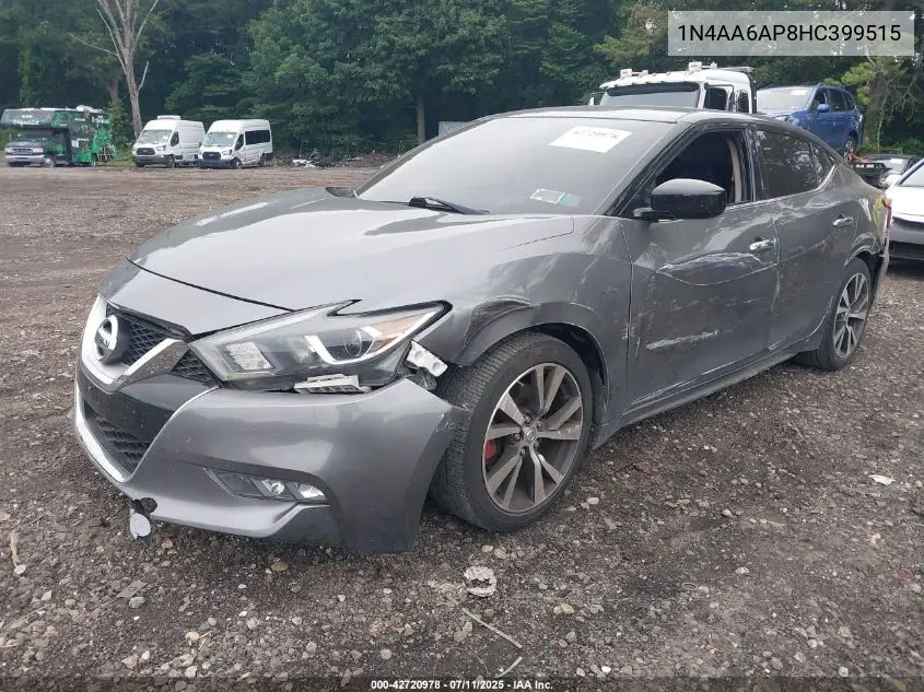 2017 Nissan Maxima 3.5 S VIN: 1N4AA6AP8HC399515 Lot: 42720978